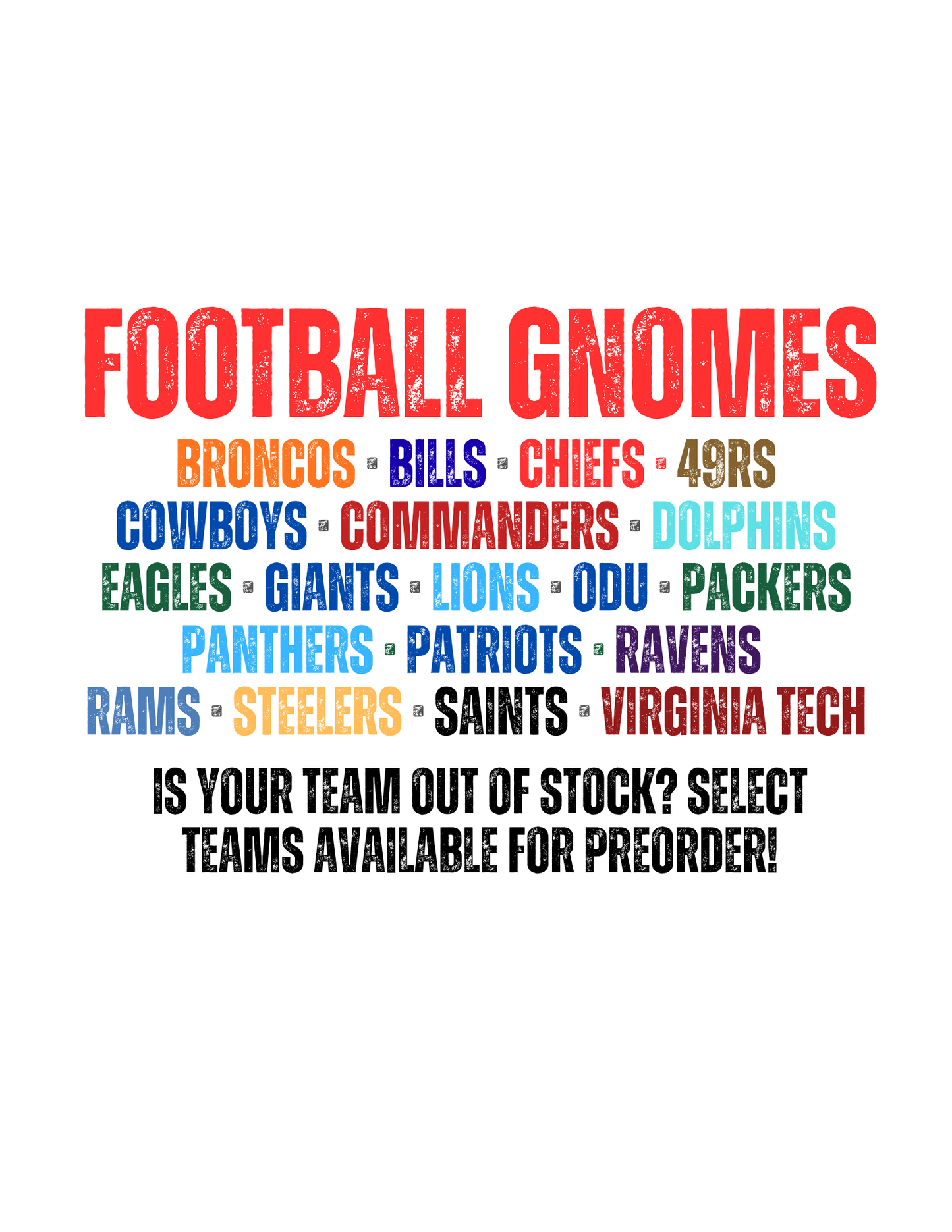 *Football Gnome Pre-order*