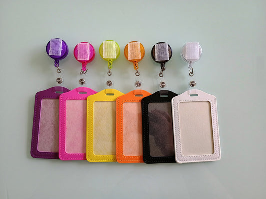 *Colored Badge Holders*
